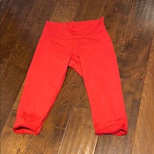 Lululemon Red Cropped Leggings